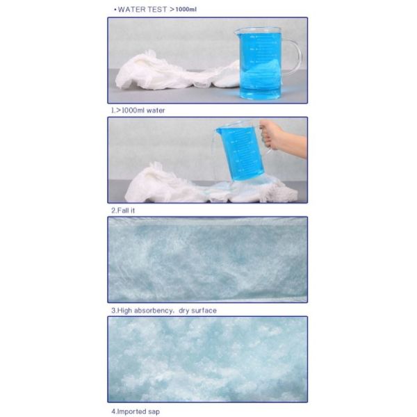 Natural Non Woven Cotton Dry Surface Disposable Baby Diaper