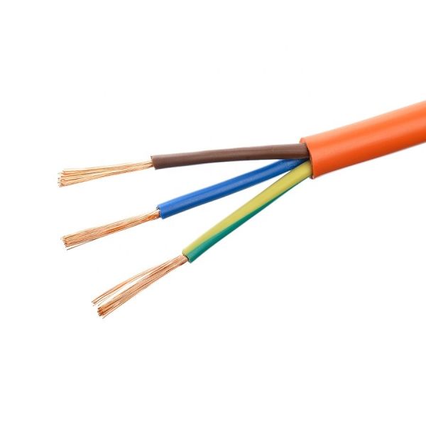 Standard IEC 60227 H05vv f 3x0 . 75mm2 PVC Sheathed Flexible Electrical Wire Multi Core Copper Cable Per Meter Power Cable