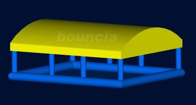 Associação de água inflável de encerado durável do PVC/associação inflável da bola com telhado