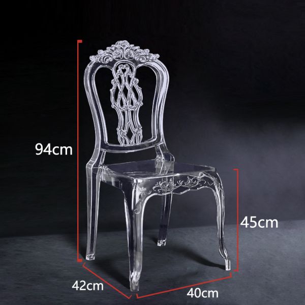 Hotels Banquet Resin Chiavari Chair Transparent Palace Princess Chair