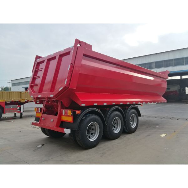 100 тонн двойных осей U-образный задний конец наклонитель нагрузчиков