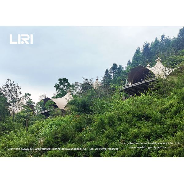 Multi Functional Outdoor Indiana Tent With High Peak Tents For Resort Or Glamping