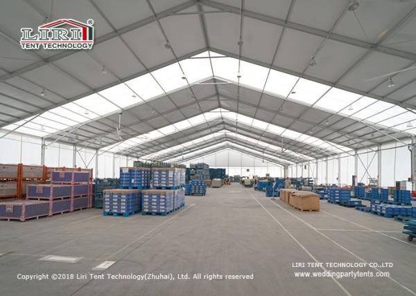 25 Meter Width Warehouse Marquee Canopy Tent With Translucent Pvc Roof Cover