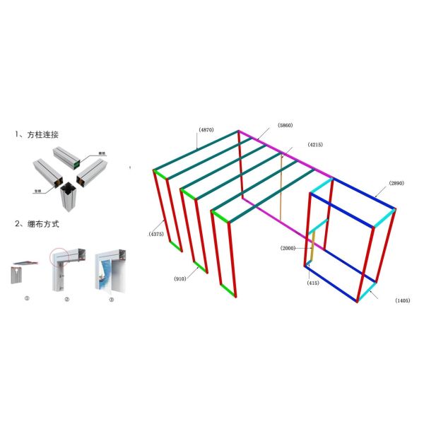80*80MM Maxima Aluminum Profiles For Shell Scheme Stand Tradeshow Booth And Expo