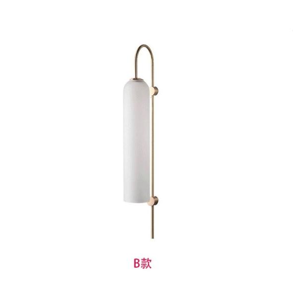 Creative Northern Europe tube Hotel prototype room glass blue wall lamp （WH-OR-50）