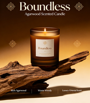 Boundless Candle, Spicy Woody Candle, Luxury Home Candle, Oriental Fragrance Candle, Aromatherapy Candle, Premium Gift Candle