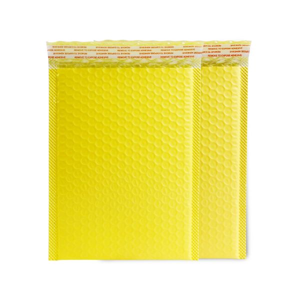 140 гр. Желтые полимейлеры Полимейлеры с пузырьками 10х13 с прозрачностью