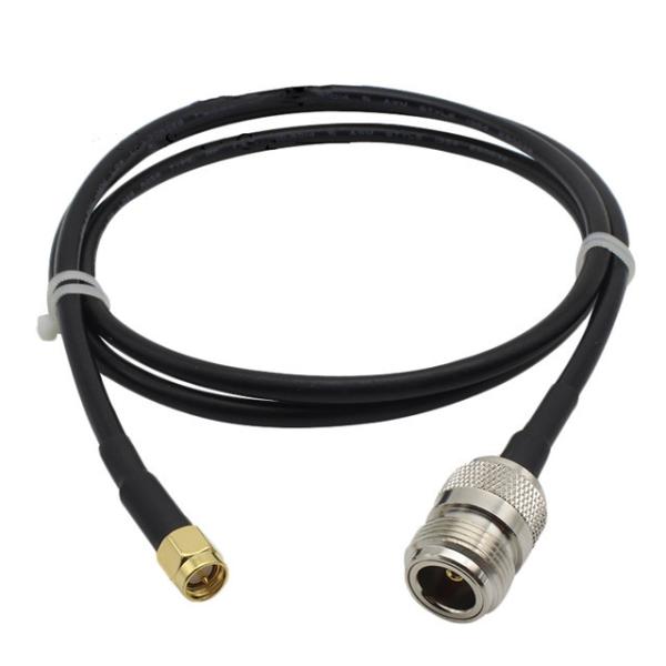 Homem de pequenas perdas de SMA ao tipo fêmea extensão coaxial RF Jumper Cable de N de RG58