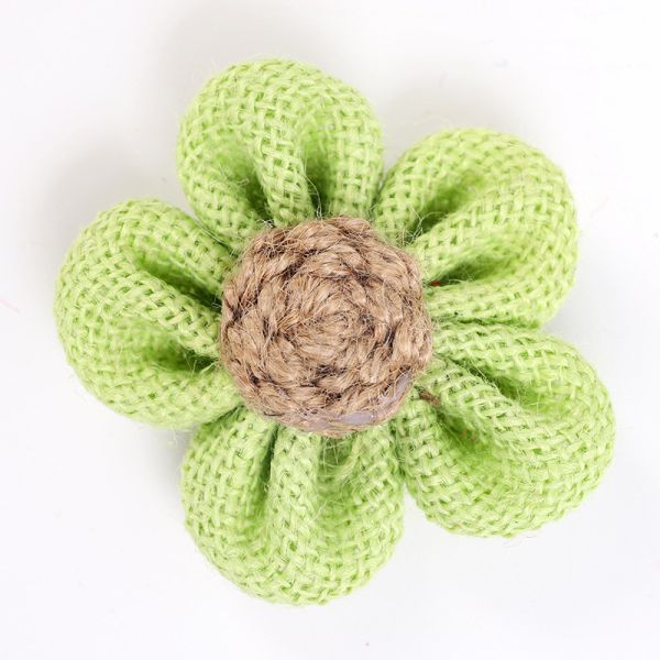 Цветы с 8 см ремнями из лопаток Цветы цветко-оранжевые Цветы из веревки из черного юты