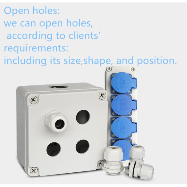 Outdoor Electrical Waterproof Junction Box IP67 250*150*100 Millimeter