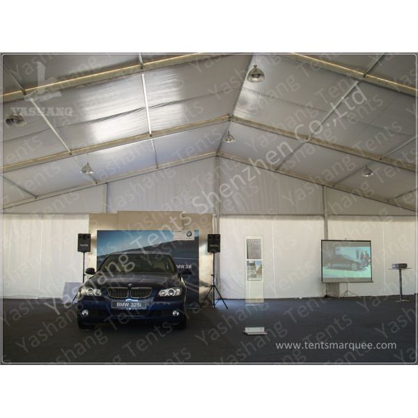 20 X 25 Clear Span Tents Auto Show Commercial Marquee Canopy ISO CE Certification