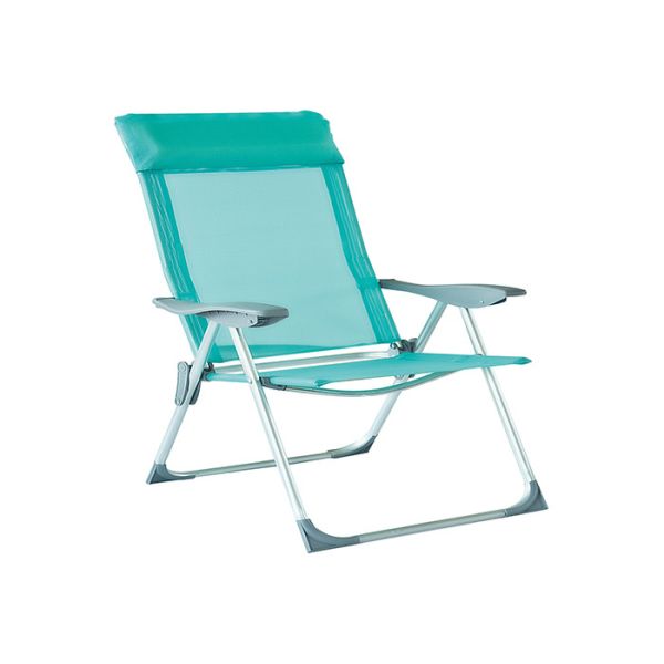 Aluminum Textilene Folding Sand Chairs For Beach Reclining Garden Furniture