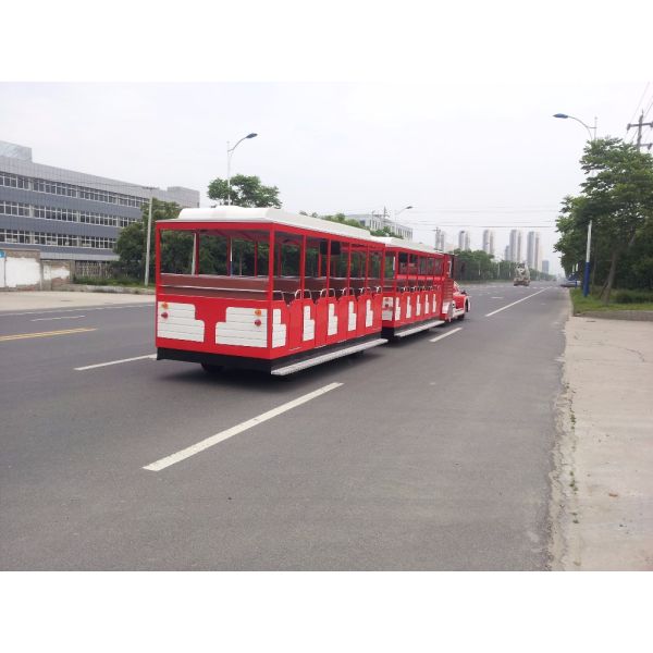 Поезд 42 мест электрический Trackless, электрический туристский поезд для внешнего воссоздания