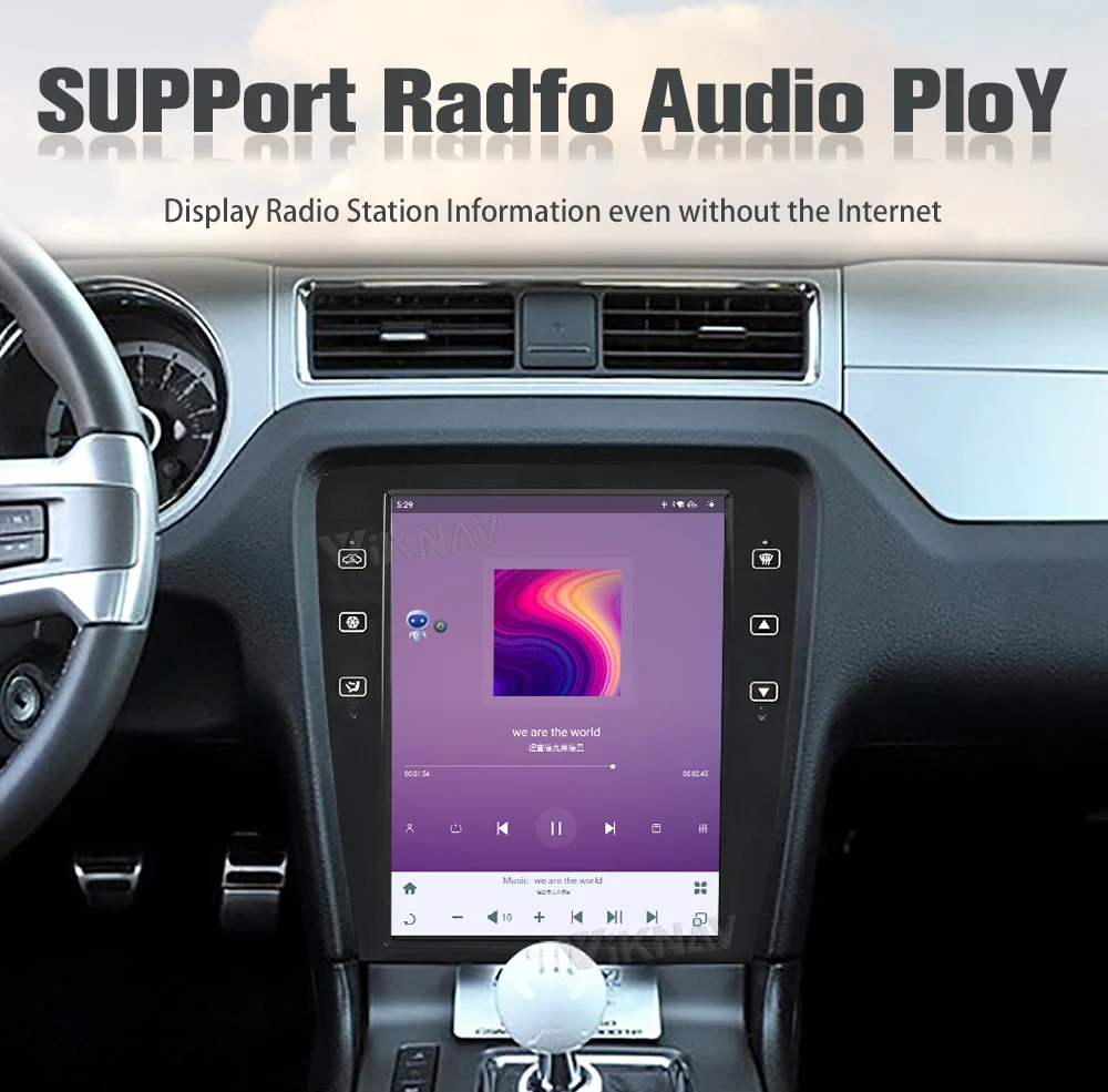 Viknav 12,1 дюймовый сенсорный экран 2009-2014 Mustang Ford Автомобильное радио Android Мультимедийный проигрыватель головный блок