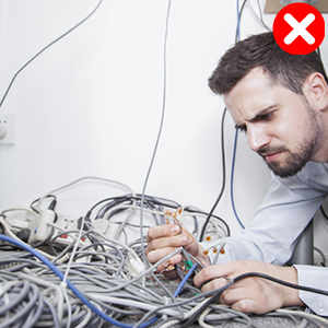 Углеродистая столовая кабельная поднос Электрический проволочный организатор для управления кабелями дома / офиса