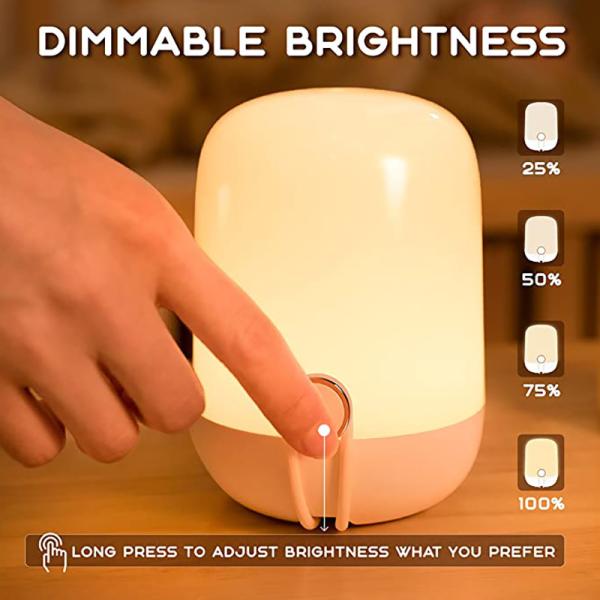Dimmable RGB 127mm Portable Night Lamp For Breastfeeding