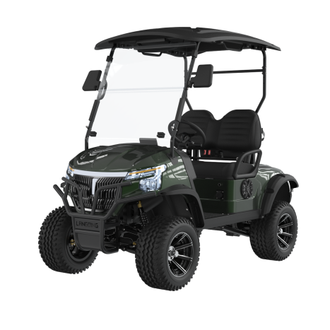 Fine Workmanship 8-Passenger 6 Front-facing and 2 Rear-facing Golf Car with Acrylic Windshield