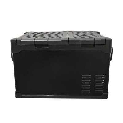 35l Dc Compressor Mini Car Refrigerator For Tesla Car Fridge Freezer In Armrest Design
