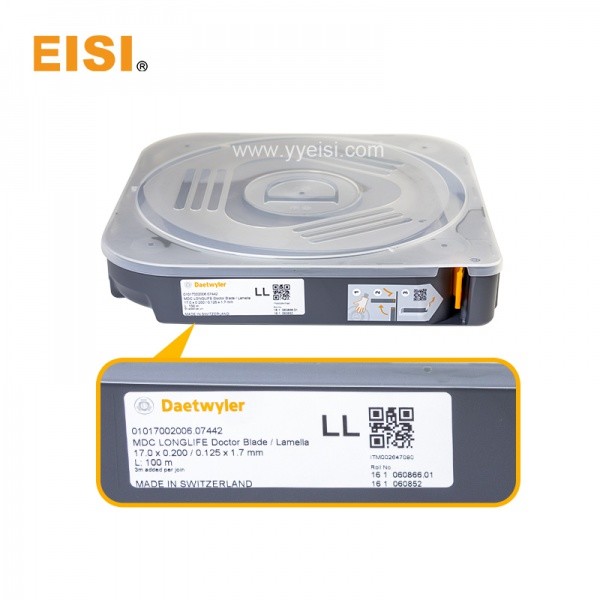 Lavar cuchilla Daetwyer Doctor cuchilla 17X0.2 1.7 0.125 1 rollo/caja de plástico
