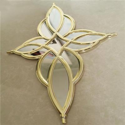 flor decorativa cor-de-rosa dourada das barras de janela 8*18k para o vidro vitrificado dobro