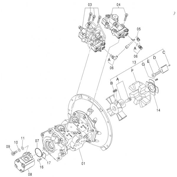 EX120-3 Bomba principal Excavadora para Hitachi Ex120 3 Bomba hidráulica 9285566 9285685