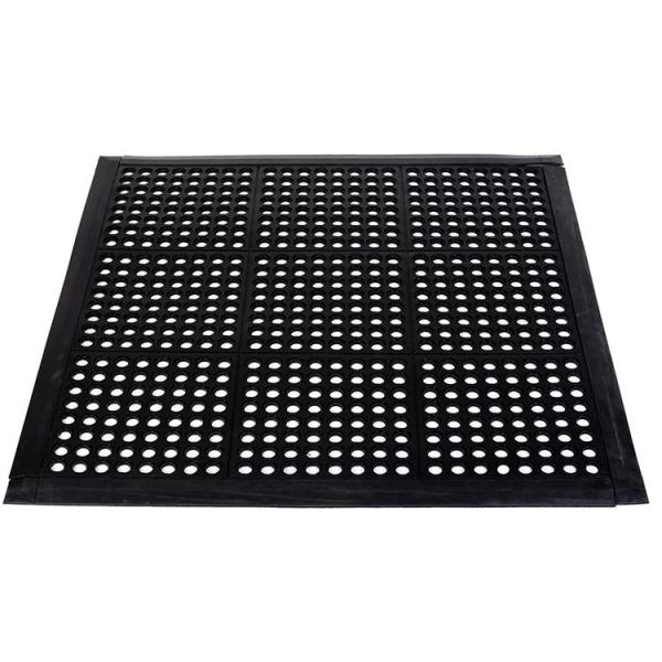 Anti-Fatigue Non-Slip Interlocking Rubber Floor Mat Heavy Duty Commercial Interlock Mats For Indoor Restaurant Kitchen