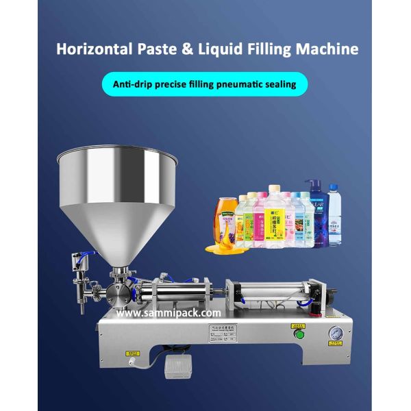 Hot Sale Pneumatic Heating Mixing Lotion Cream Cosmetic Filling Machine for Honey Sauce Cream