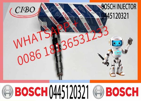 Injetor de combustível 0445120321 0445 120 321 para motores a diesel Homens D20; Homens D26 200V10100-6126