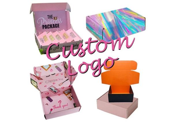 SGS Customizable Cosmetic Paper Packaging Makeup Shipping Boxes With Logo Recyclable