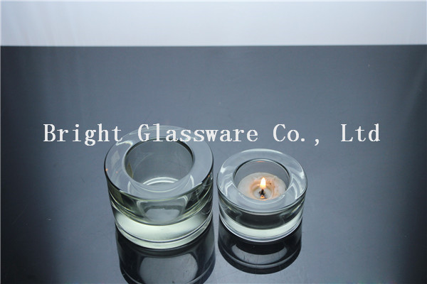 Cheap Round Small Decorations Glass Candle Holder Wholesale