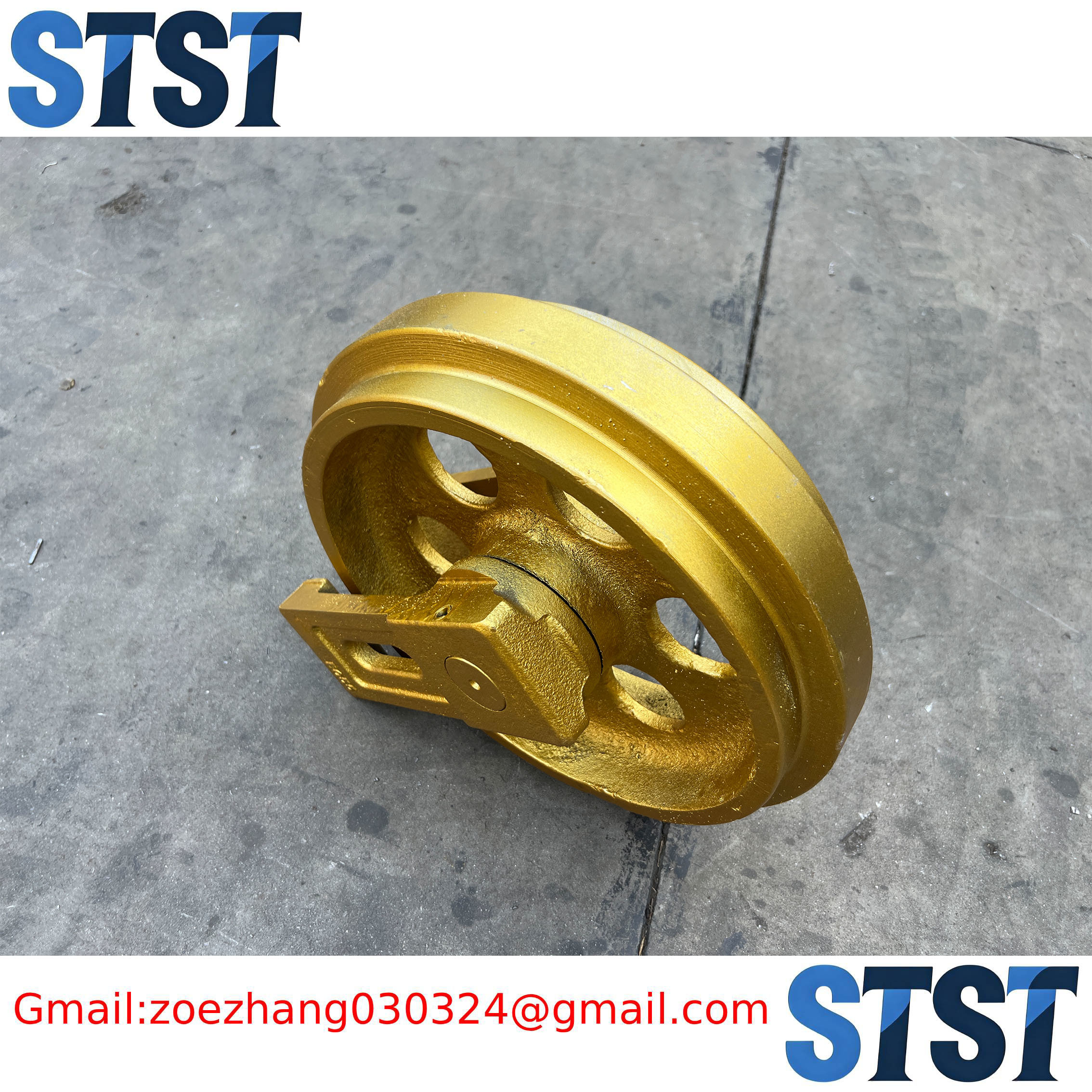 Balanced Radial Load Capacity And Precision Ground Raceway EC55 Excavator Idler Undercarriage front idler