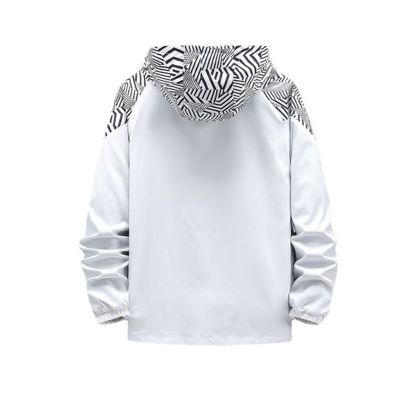 Waterproof Windproof Men's Coat Trendy Thin Anorak Regular Sleeve Style 100% Polyester