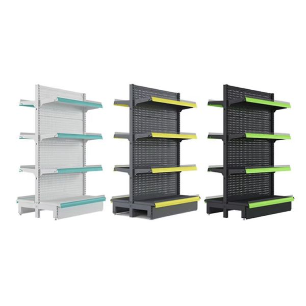 Sistema de estanterías de venta al por menor flexible y fácil de instalar estilo moderno