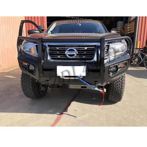 Nissan Navara Np300 2015 2016 Front Bumper Guard With Skid Plate Custom Logo