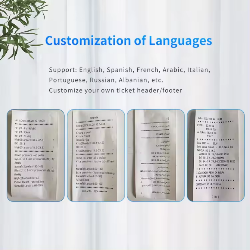 Scale for Weighing People Blood Pressure Height Weight Ultrasound Machine Body Analysis Scale