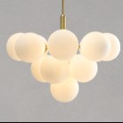 Пылезащитный стеклянный противостаритель люстры глобуса стекла молока привесных ламп белый