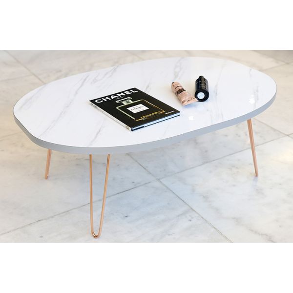 Marble Coffee Table Top Adjustable Diy Foldable Laptop Table 500*800mm