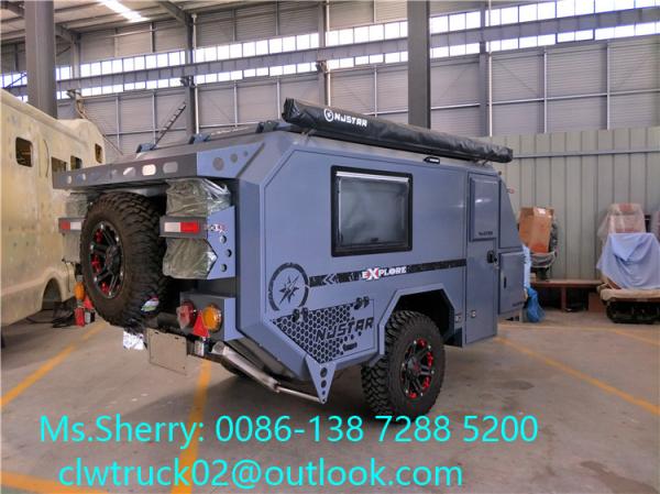 poids léger en aluminium de la remorque de campeur de 5900mm Off Road R16 1500kg