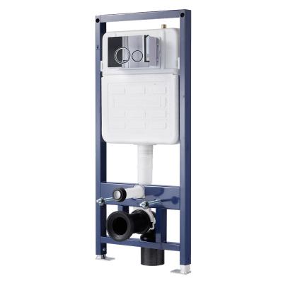 Square White Enclosed Toilet Cistern With Plastic Flush Valve