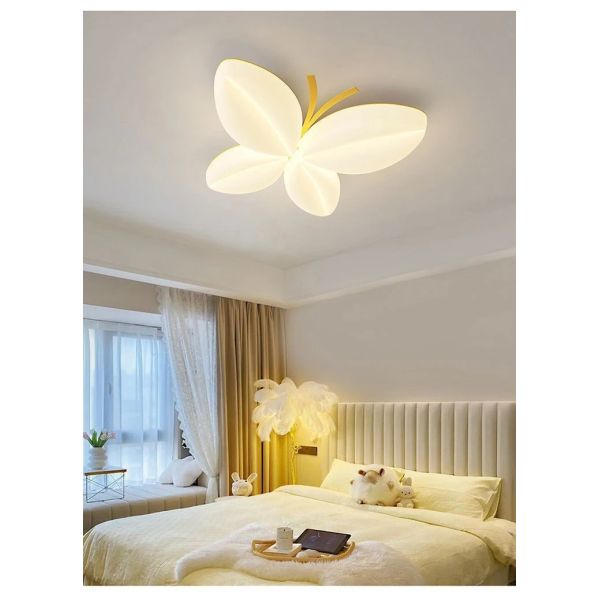 Bedroom Ceiling Lamps Creative Princess Room Little Girl Warm Romantic Butterfly Ceiling Lights(WH-MA-312)