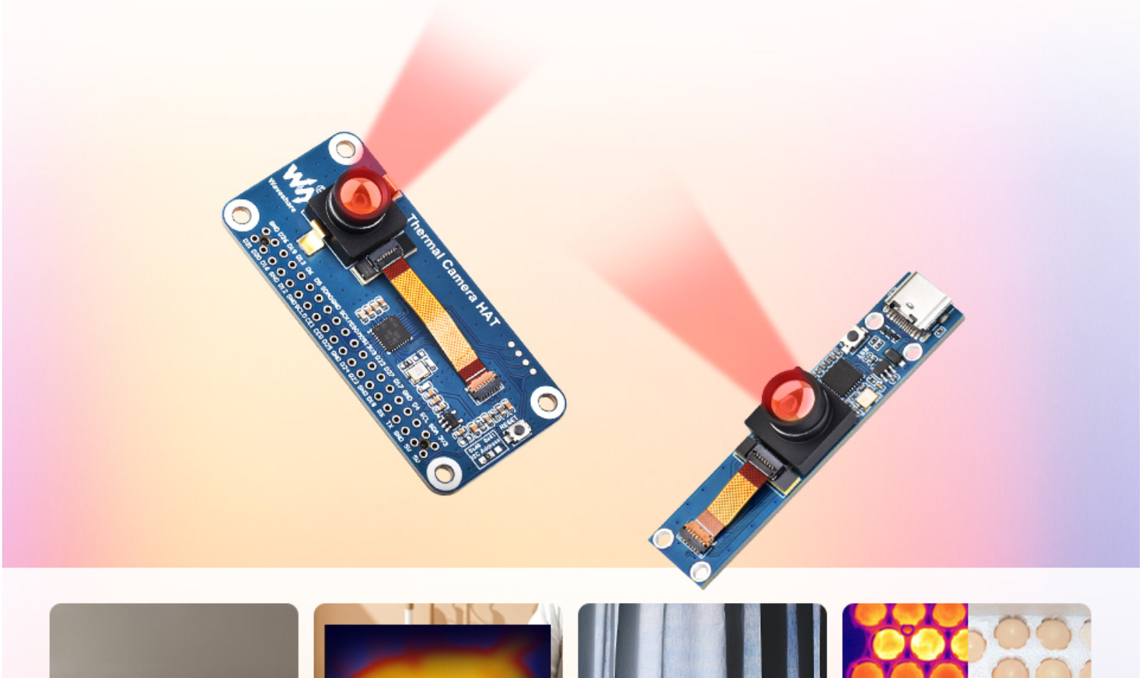 Weixue Non-Contact Far Infrared Thermal Image Sensor Module Thermal Imager for Raspberry Pi/USB Drones Racing Drone Accessories