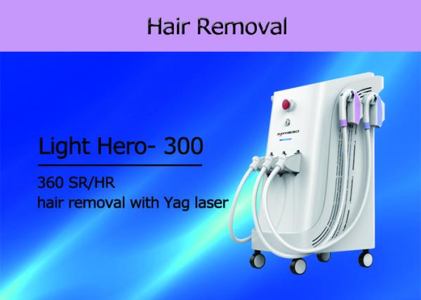 4 In 1 E - Light IPL Opt Yag Laser Tattoo Removal Machine , SHR Laser Hair Removal Device