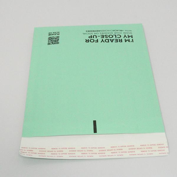 Green / Transparent Recyclable Paper Mailers 20x30cm Plant Based Paper Packaging Envelopes