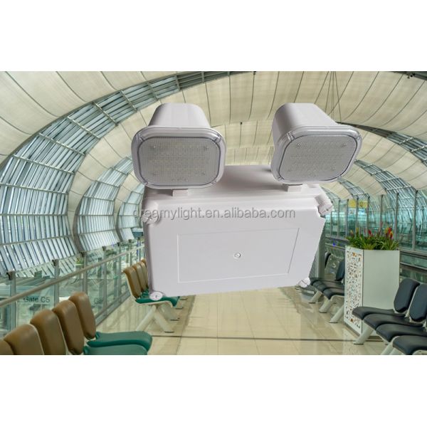 220V Input Twin Spot Emergency Light with 3-Year Warranty and 50000 Hours Lifespan