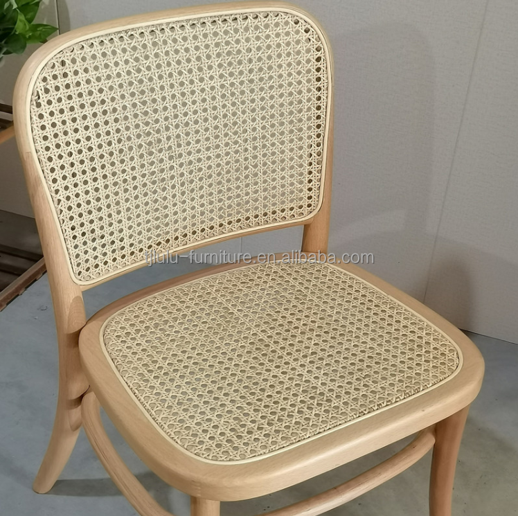 Home Furniture Wooden Rattan Dining Chair with Modern Design