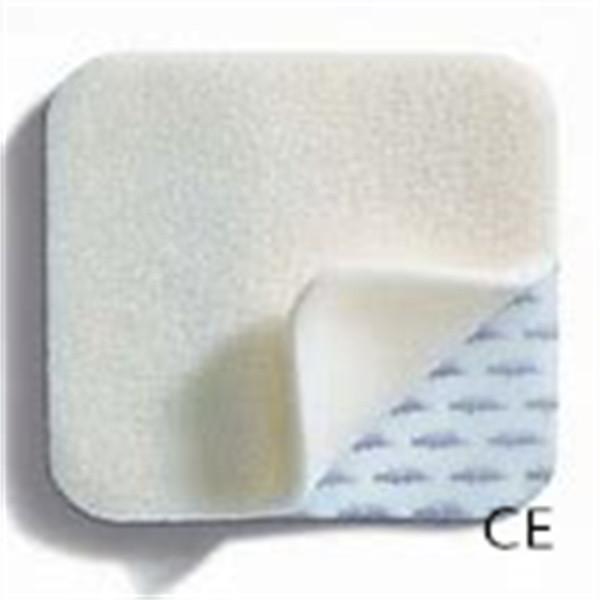 Sterilization Absorption Silicone Foam Wound Dressing 5*5cm Oem White