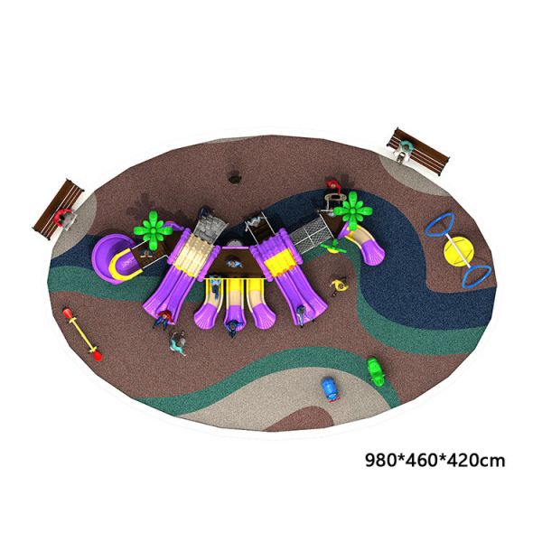 Сопротивление пластикового оборудования скольжения 304# спортивной площадки детей нержавеющего на открытом воздухе УЛЬТРАФИОЛЕТОВОЕ