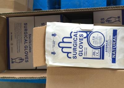 As luvas estéreis do látex da categoria médica pulverizaram o doutor descartável Gloves
