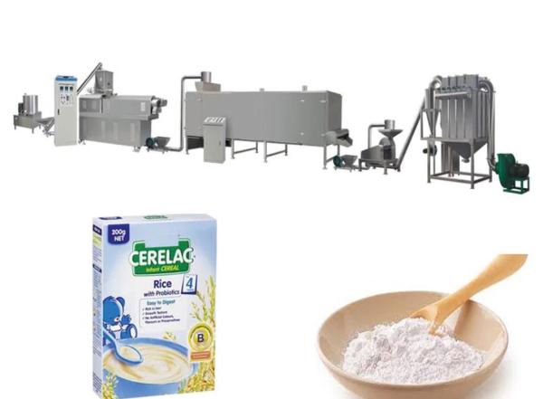 chaîne de fabrication du riz 150kg/hr de poudre de nourriture de machine nutritionnelle d'extrudeuse