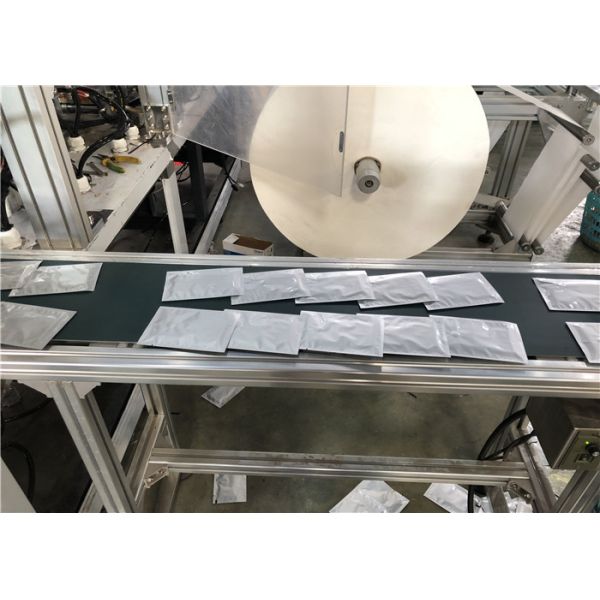 CE ISO Pharmaceutical Blister Packaging Machines Single Wet Wipes Four Sides Sealing